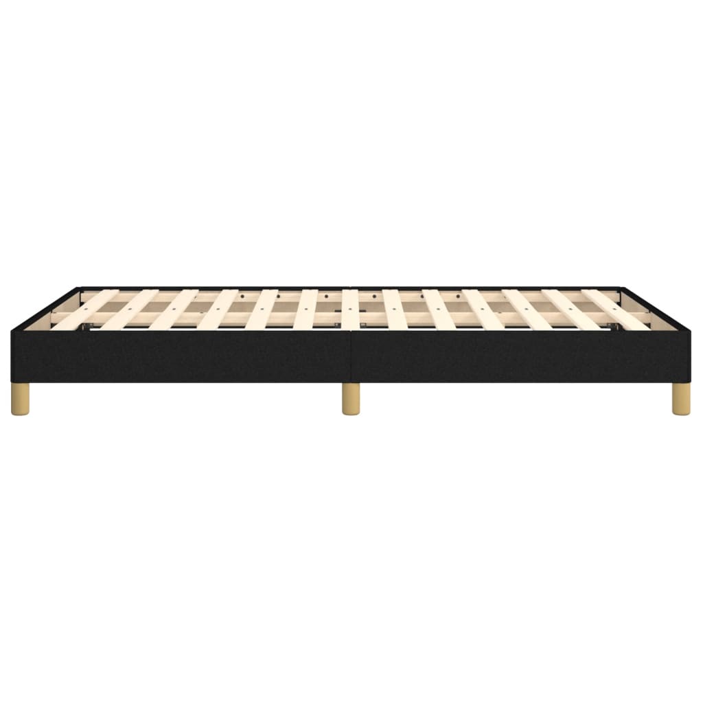Cadre de lit sans matelas noir 120x190 cm tissu - XIOS