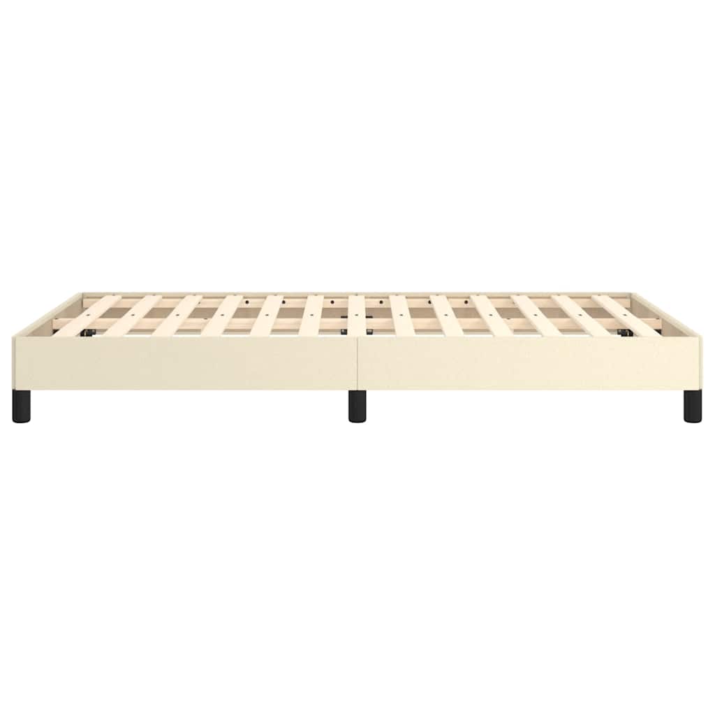 Cadre de lit sans matelas crème 120x190 cm similicuir - XIOS