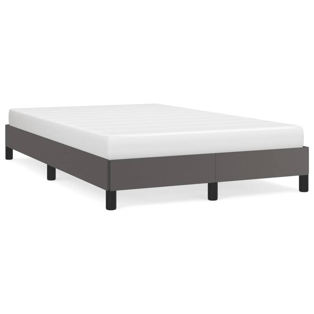 Cadre de lit sans matelas gris 120x190 cm similicuir - XIOS