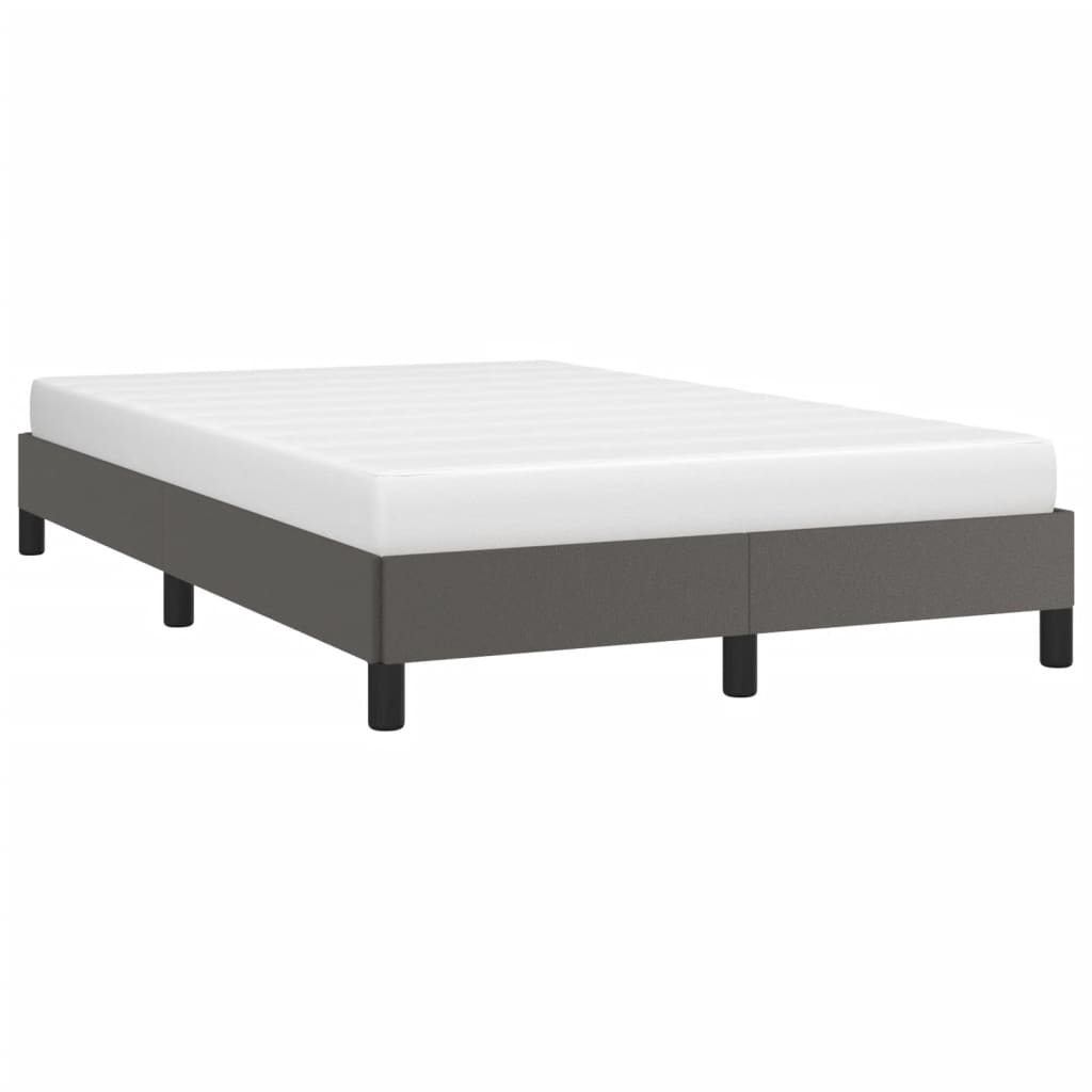 Cadre de lit sans matelas gris 120x190 cm similicuir - XIOS