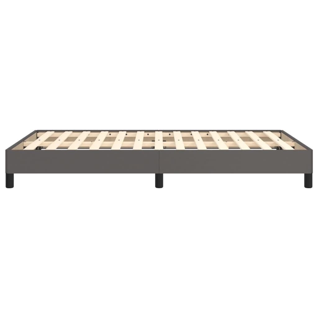 Cadre de lit sans matelas gris 120x190 cm similicuir - XIOS
