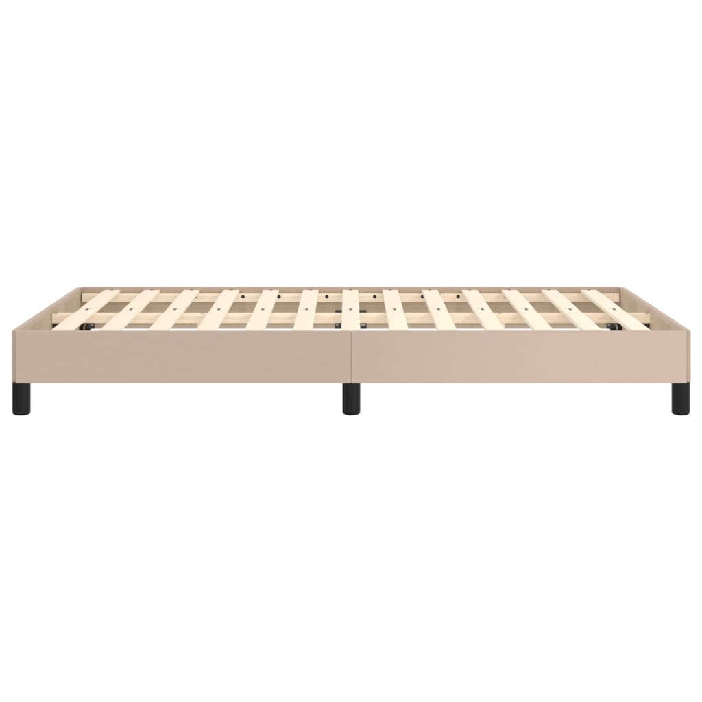 Cadre de lit sans matelas cappuccino 120x190 cm similicuir - XIOS