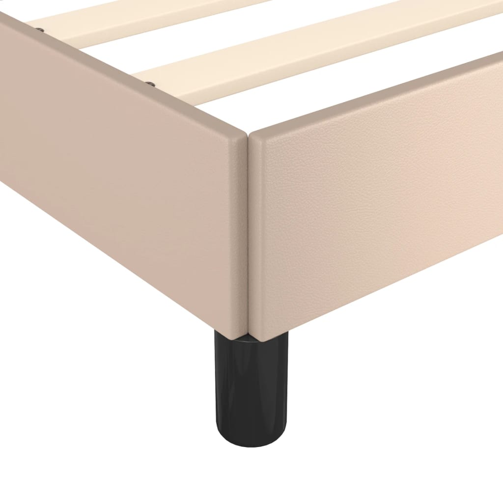 Cadre de lit sans matelas cappuccino 120x190 cm similicuir - XIOS
