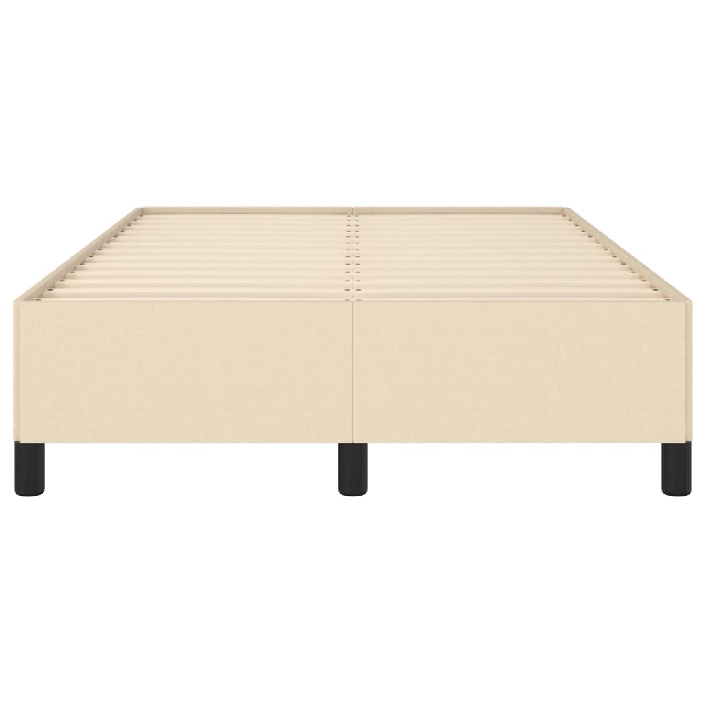 Cadre de lit sans matelas crème 120x190 cm tissu - XIOS
