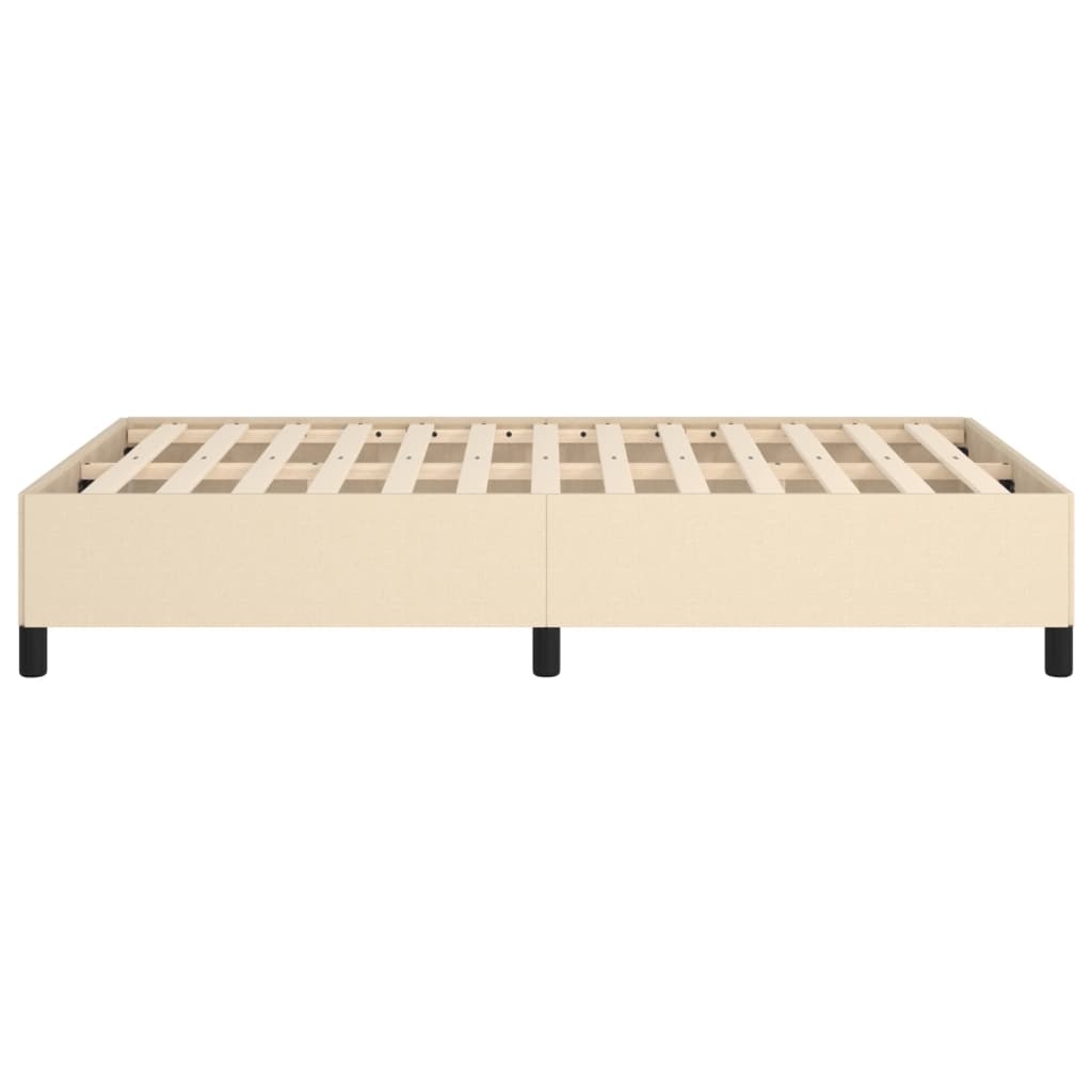 Cadre de lit sans matelas crème 120x190 cm tissu - XIOS