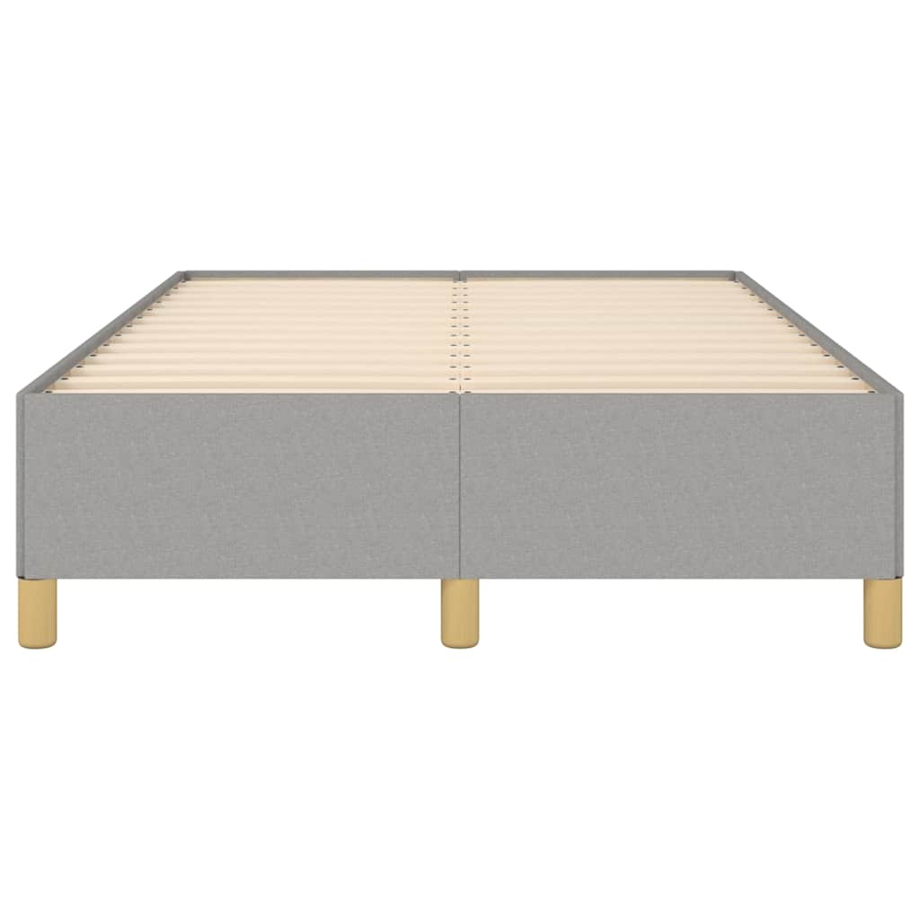 Cadre de lit sans matelas gris clair 120x190 cm tissu - XIOS