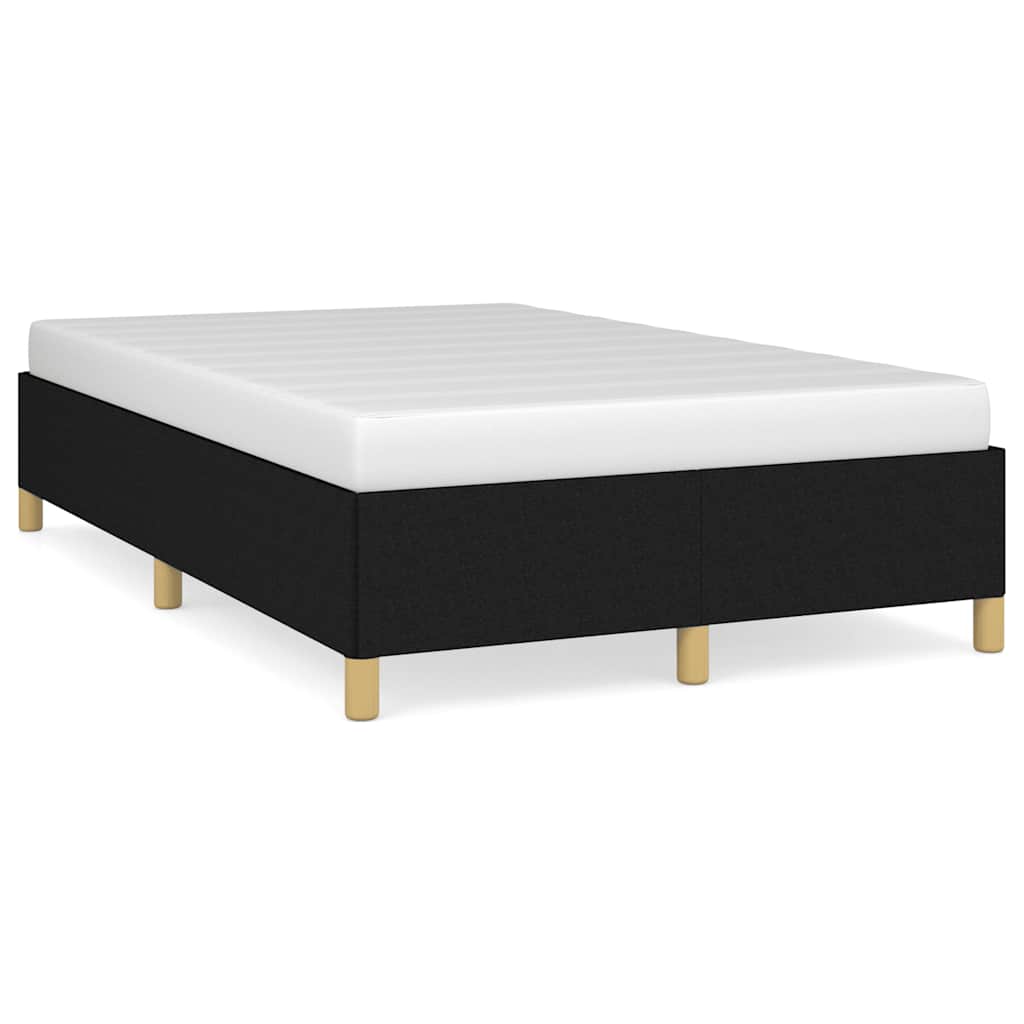 Cadre de lit sans matelas noir 120x190 cm tissu - XIOS