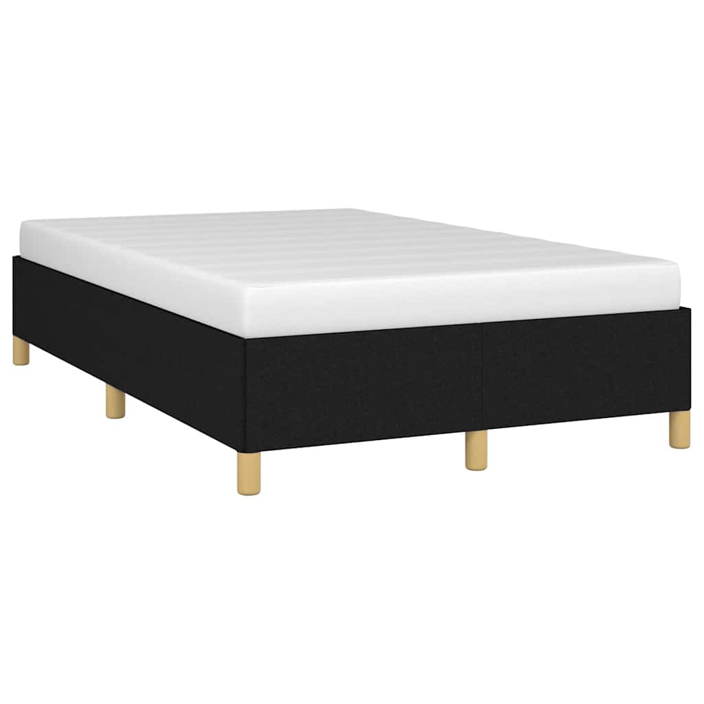 Cadre de lit sans matelas noir 120x190 cm tissu - XIOS