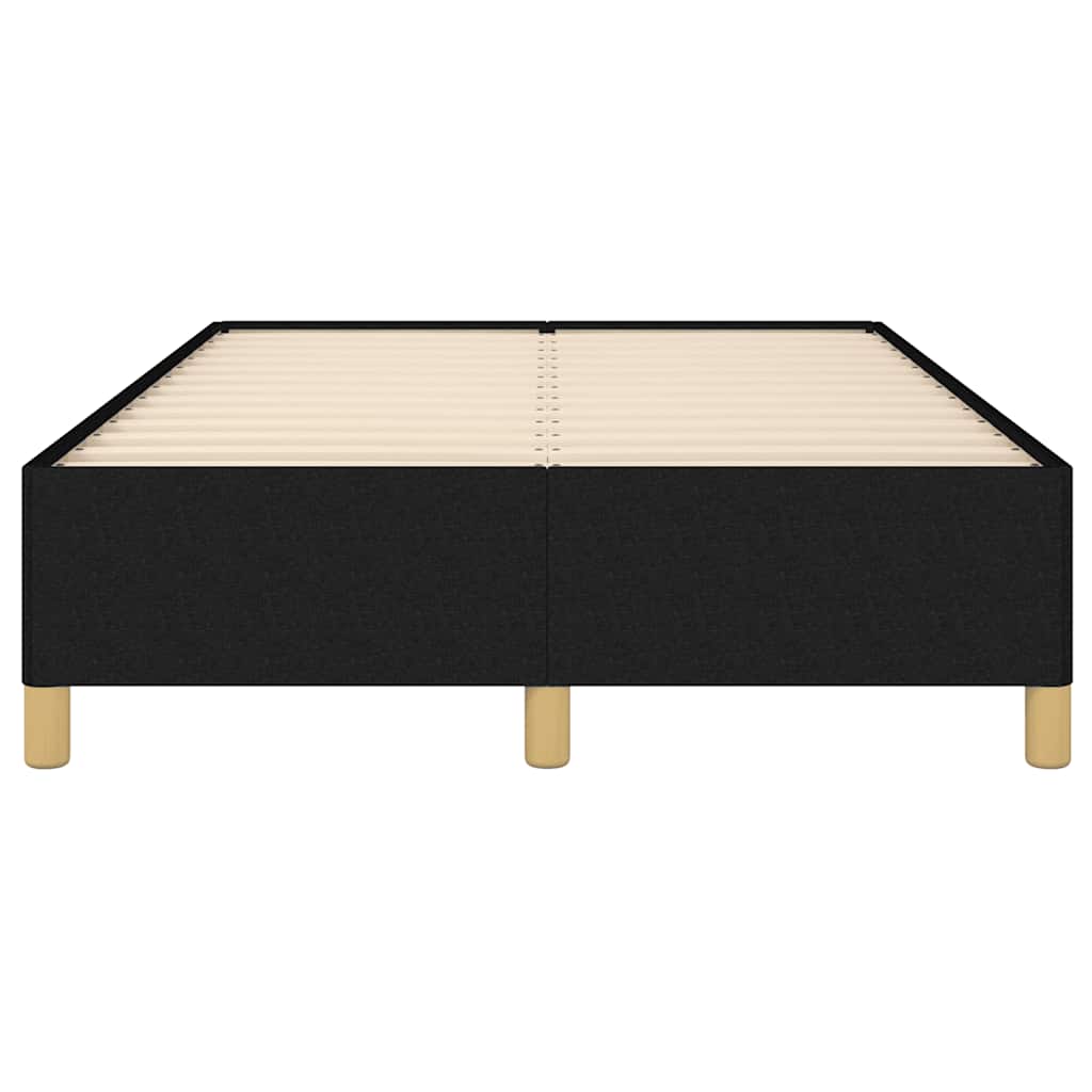 Cadre de lit sans matelas noir 120x190 cm tissu - XIOS