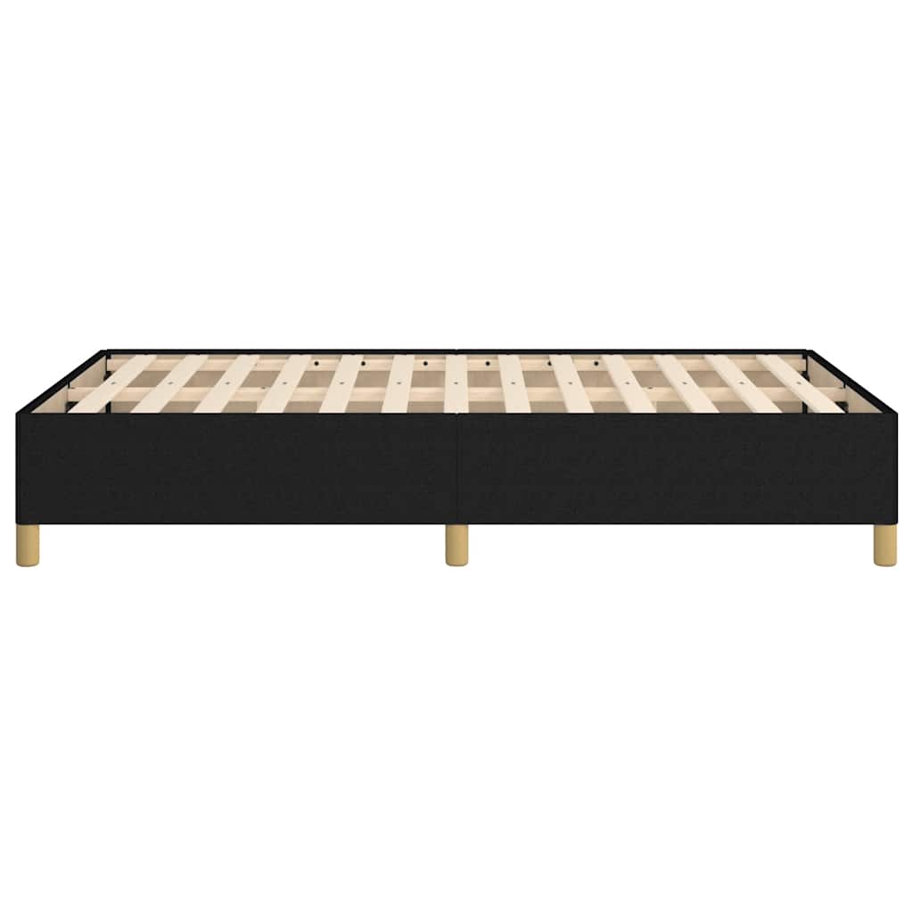 Cadre de lit sans matelas noir 120x190 cm tissu - XIOS