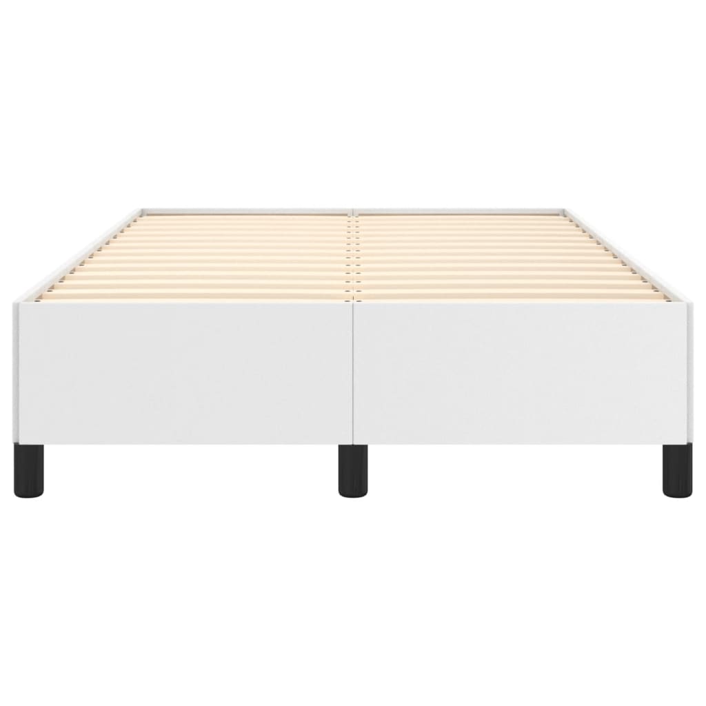 Cadre de lit sans matelas blanc 120x190 cm similicuir