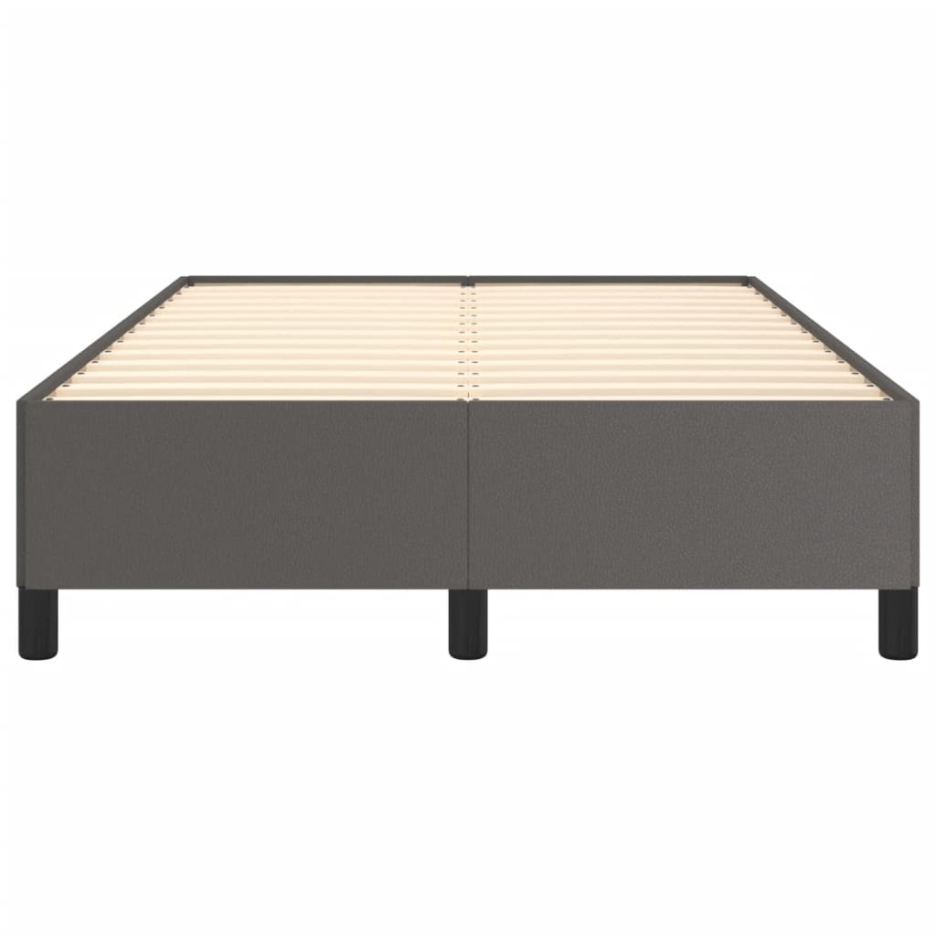 Cadre de lit sans matelas gris 120x190 cm similicuir - XIOS