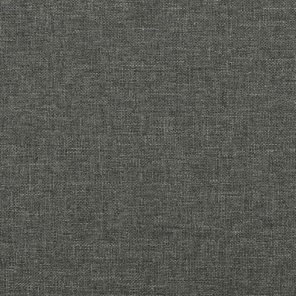 Sommier à lattes de lit avec matelas gris foncé 120x190cm tissu - XIOS