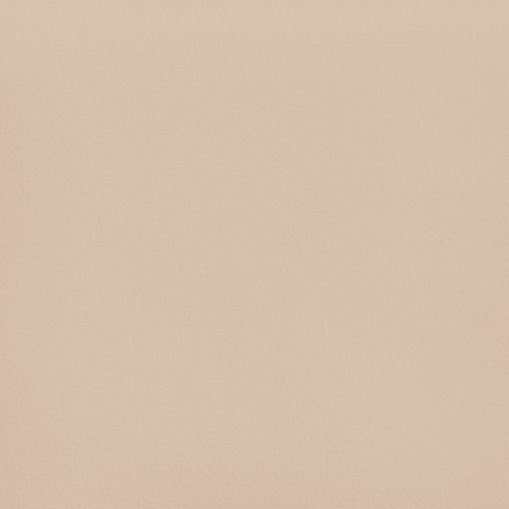 Sommier à lattes de lit matelas cappuccino 120x190cm similicuir - XIOS