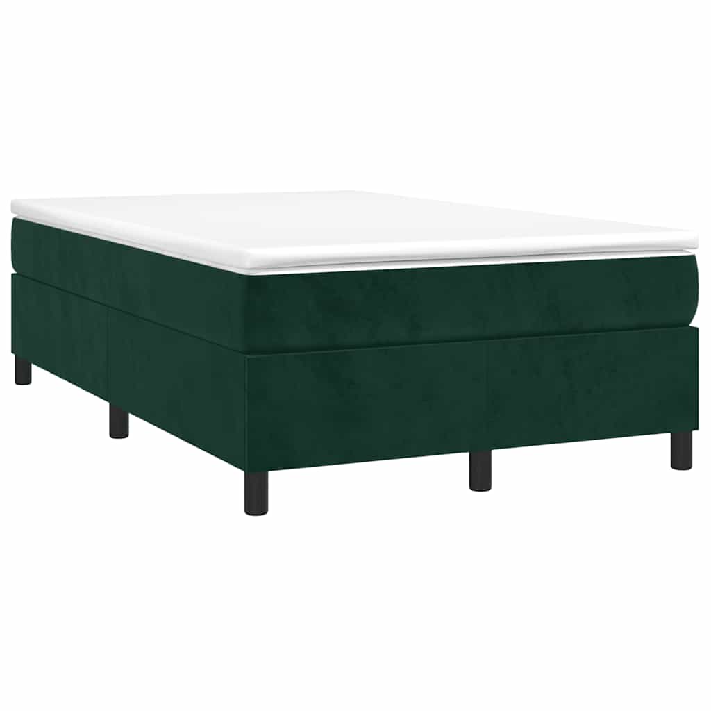 Sommier à lattes de lit avec matelas vert foncé 120x190 cm - XIOS