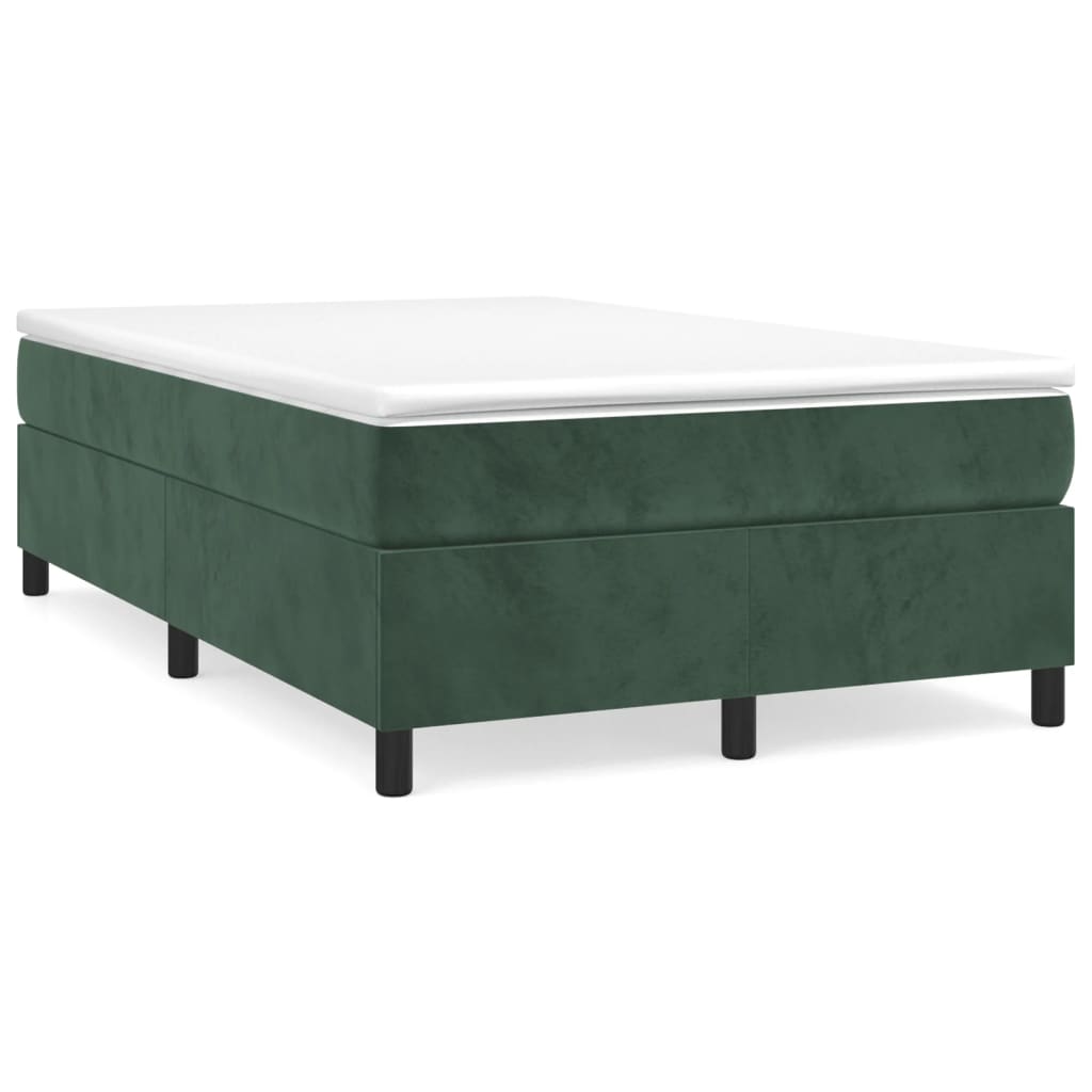 Sommier à lattes de lit avec matelas vert foncé 120x190 cm - XIOS