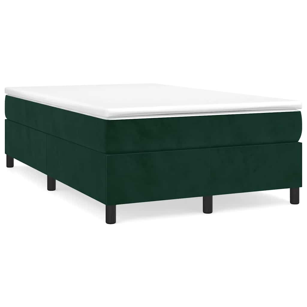 Sommier à lattes de lit avec matelas vert foncé 120x190 cm - XIOS