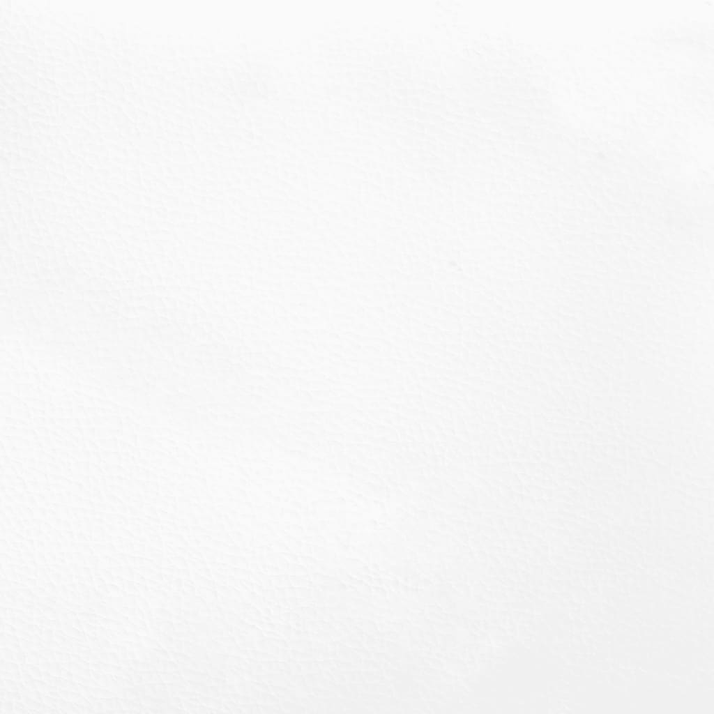Sommier à lattes de lit avec matelas blanc 120x190cm similicuir - XIOS