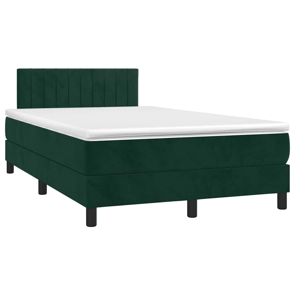 Sommier à lattes de lit avec matelas vert foncé 120x190 cm - XIOS
