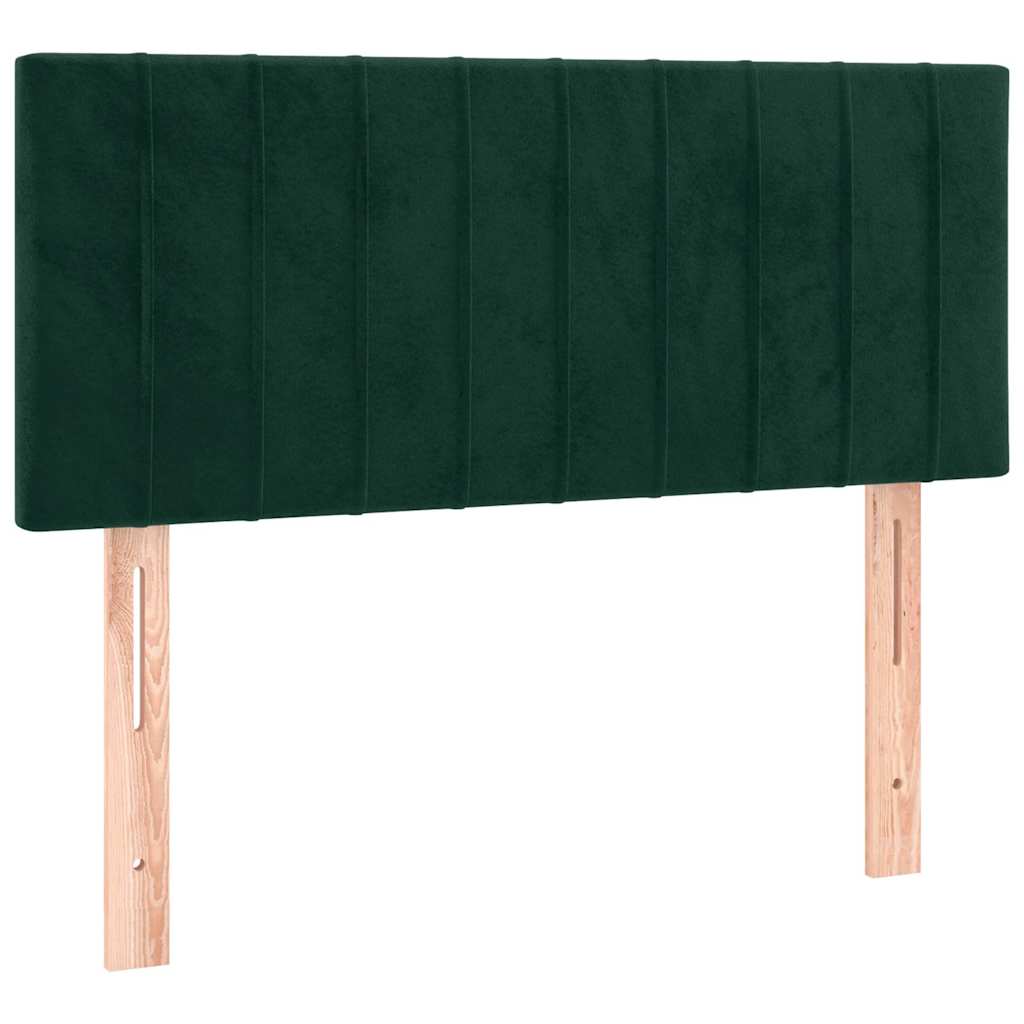 Sommier à lattes de lit avec matelas vert foncé 120x190 cm - XIOS