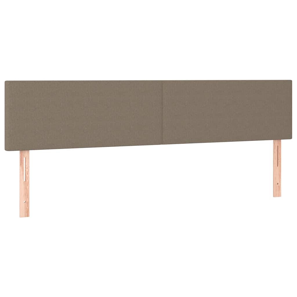 Sommier à lattes de lit avec matelas taupe 120x190 cm tissu - XIOS
