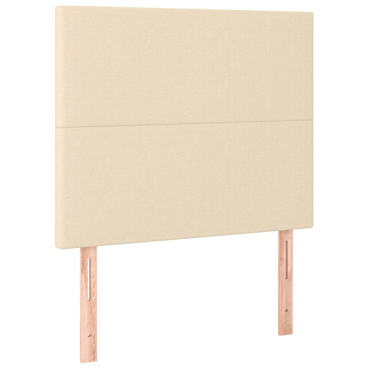 Sommier à lattes de lit avec matelas crème 120x190 cm tissu