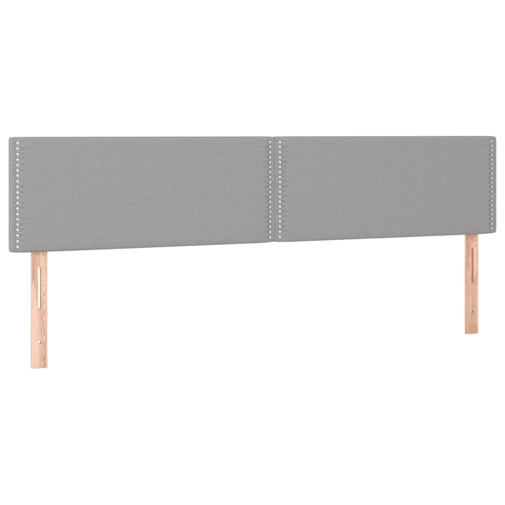 Sommier à lattes de lit et matelas gris clair 120x190 cm tissu - XIOS