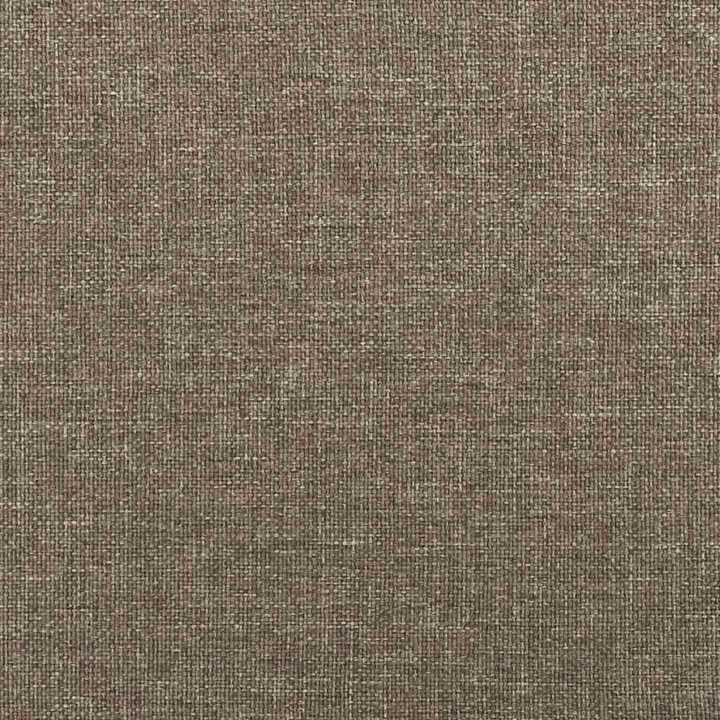 Sommier à lattes de lit avec matelas taupe 120x190 cm tissu - XIOS