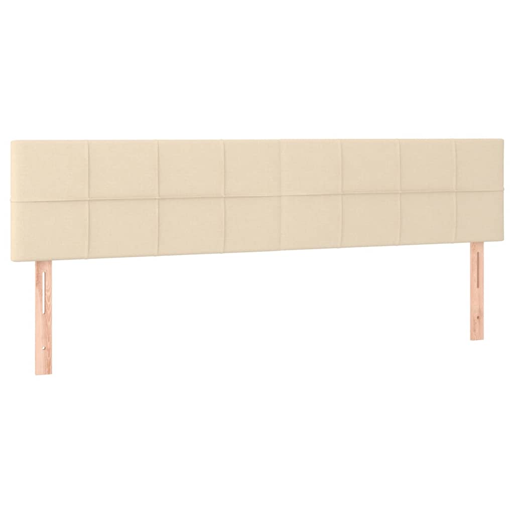 Sommier à lattes de lit avec matelas crème 120x190 cm tissu - XIOS