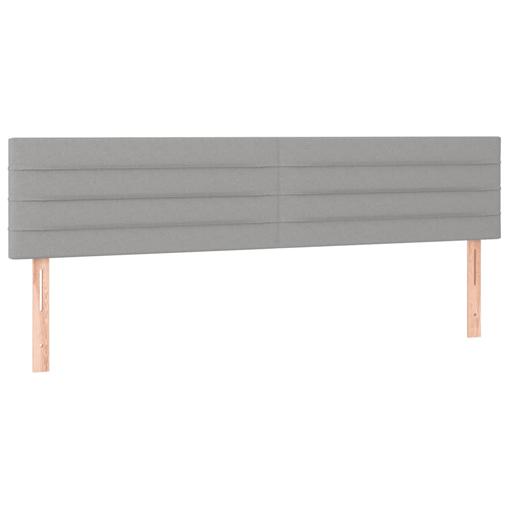 Sommier à lattes de lit et matelas gris clair 120x190 cm tissu - XIOS