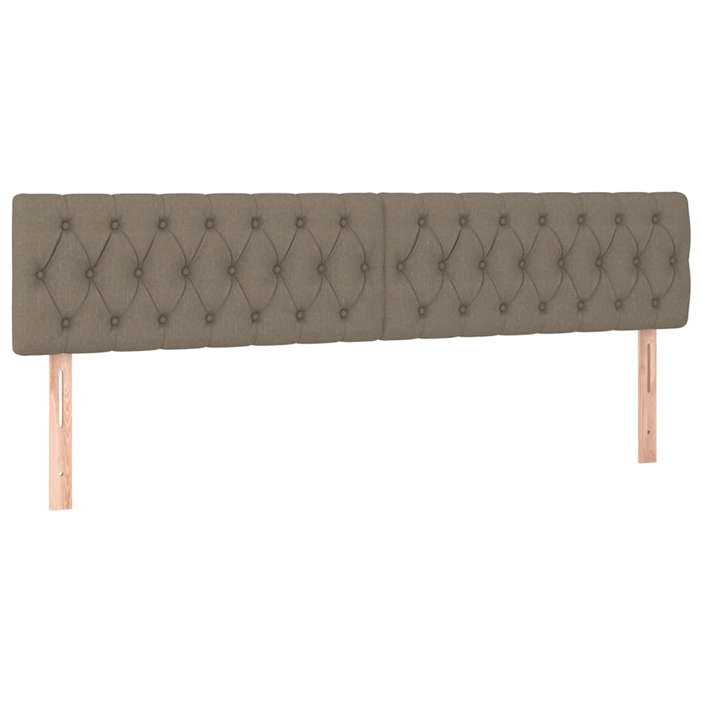 Sommier à lattes de lit avec matelas taupe 120x190 cm tissu - XIOS