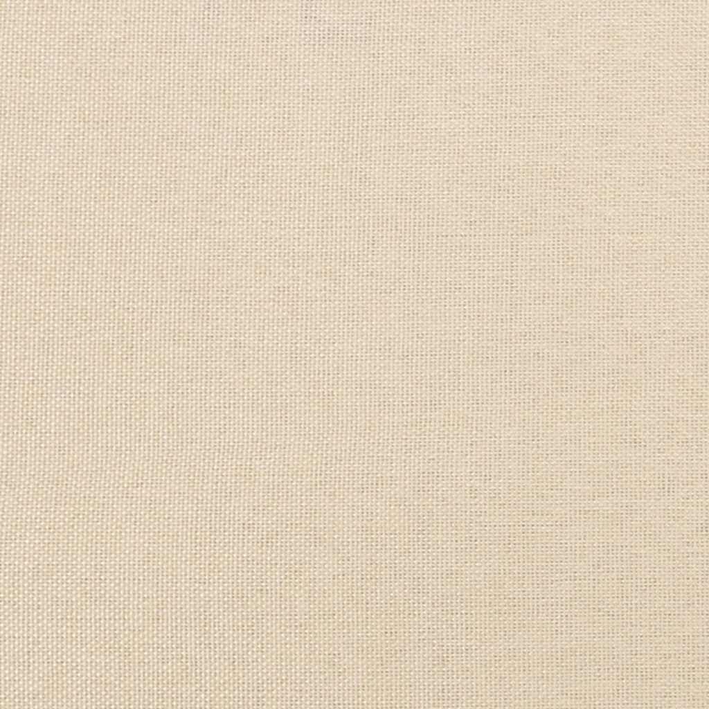 Sommier à lattes de lit avec matelas crème 120x190 cm tissu - XIOS