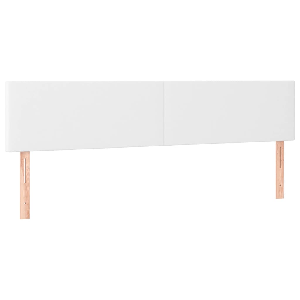 Sommier à lattes de lit avec matelas blanc 120x190cm similicuir - XIOS