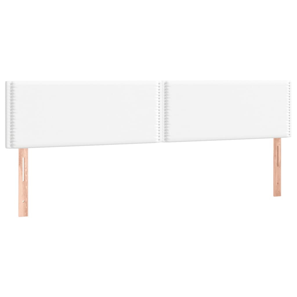 Sommier à lattes de lit avec matelas blanc 120x190cm similicuir - XIOS