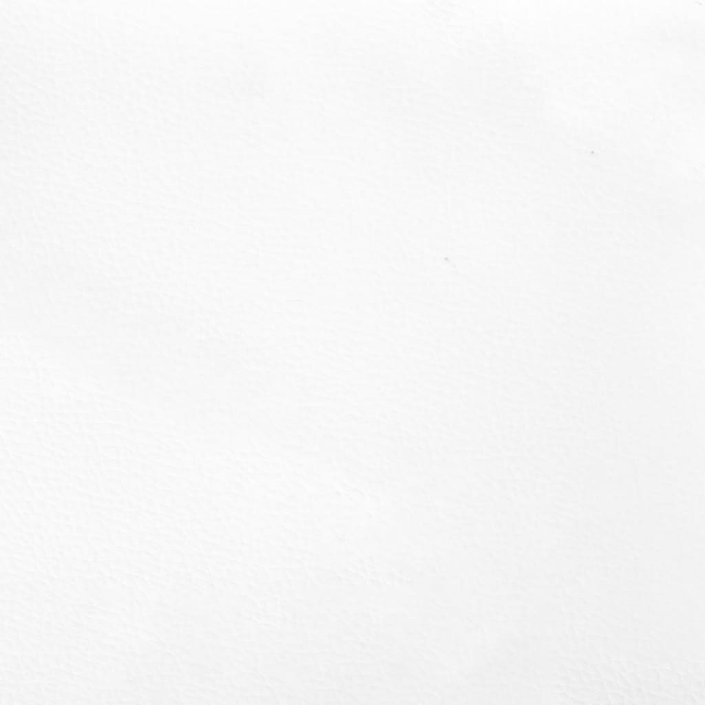 Sommier à lattes de lit avec matelas blanc 120x190cm similicuir - XIOS