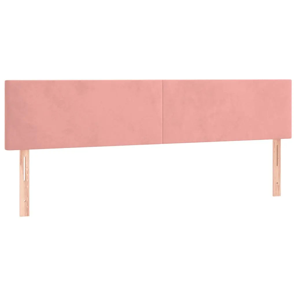 Sommier à lattes de lit avec matelas rose 120x190 cm velours - XIOS