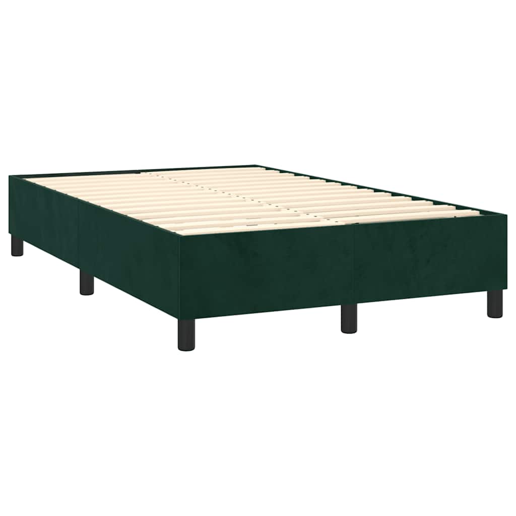 Sommier à lattes de lit avec matelas vert foncé 120x190 cm - XIOS