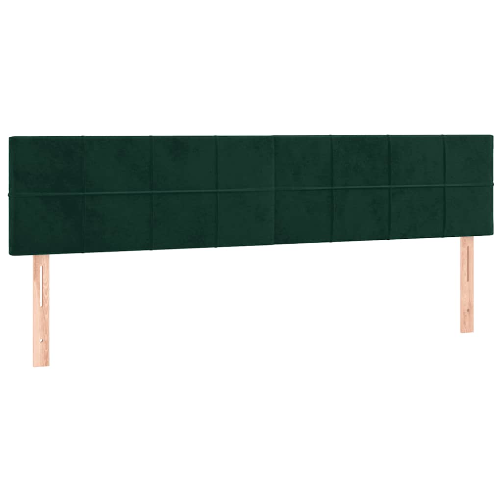 Sommier à lattes de lit avec matelas vert foncé 120x190 cm - XIOS