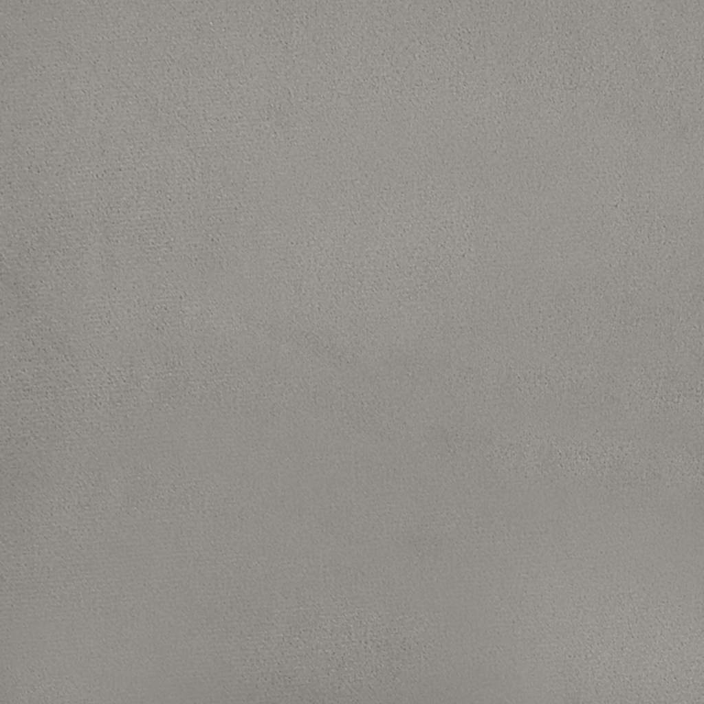 Sommier à lattes de lit et matelas gris clair 120x190cm velours - XIOS
