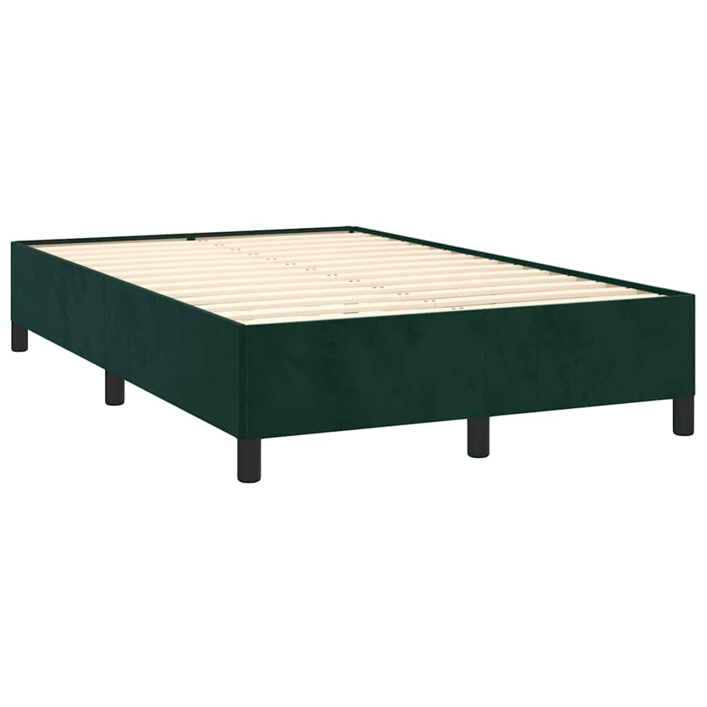 Sommier à lattes de lit avec matelas vert foncé 120x190 cm - XIOS