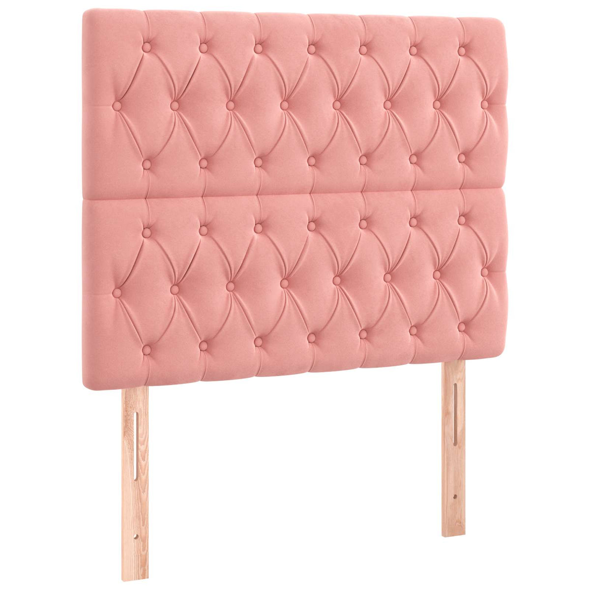 Sommier à lattes de lit avec matelas rose 120x190 cm velours