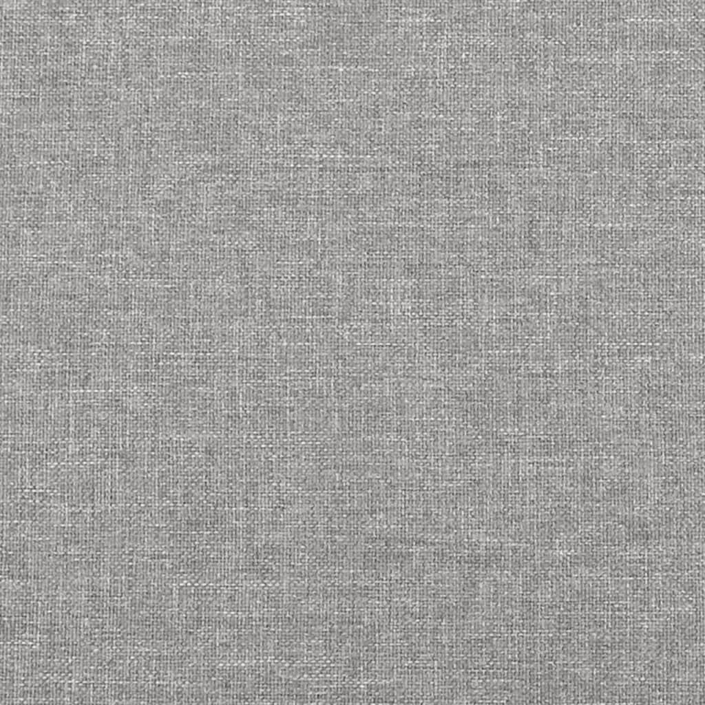 Sommier à lattes de lit matelas LED gris clair 120x190 cm tissu - XIOS