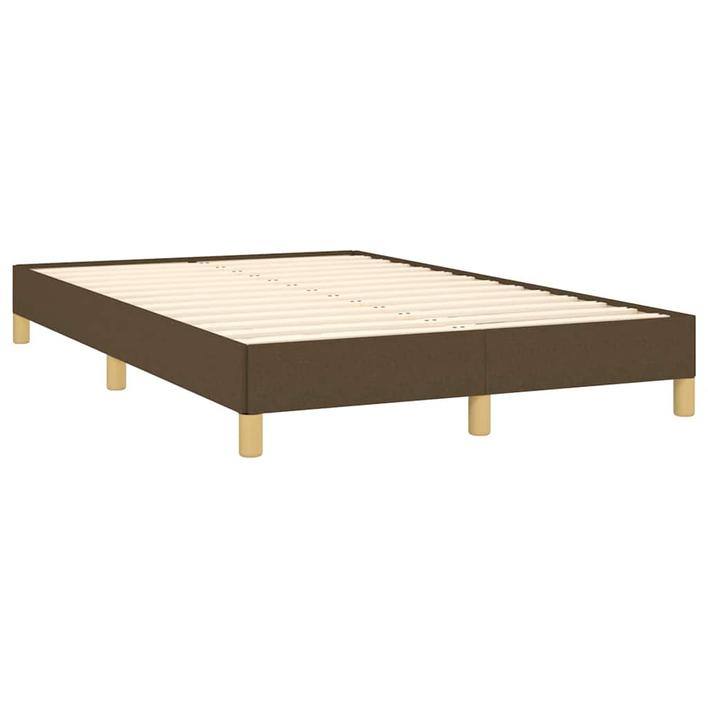 Sommier à lattes de lit matelas et LED marron foncé 120x190 cm - XIOS