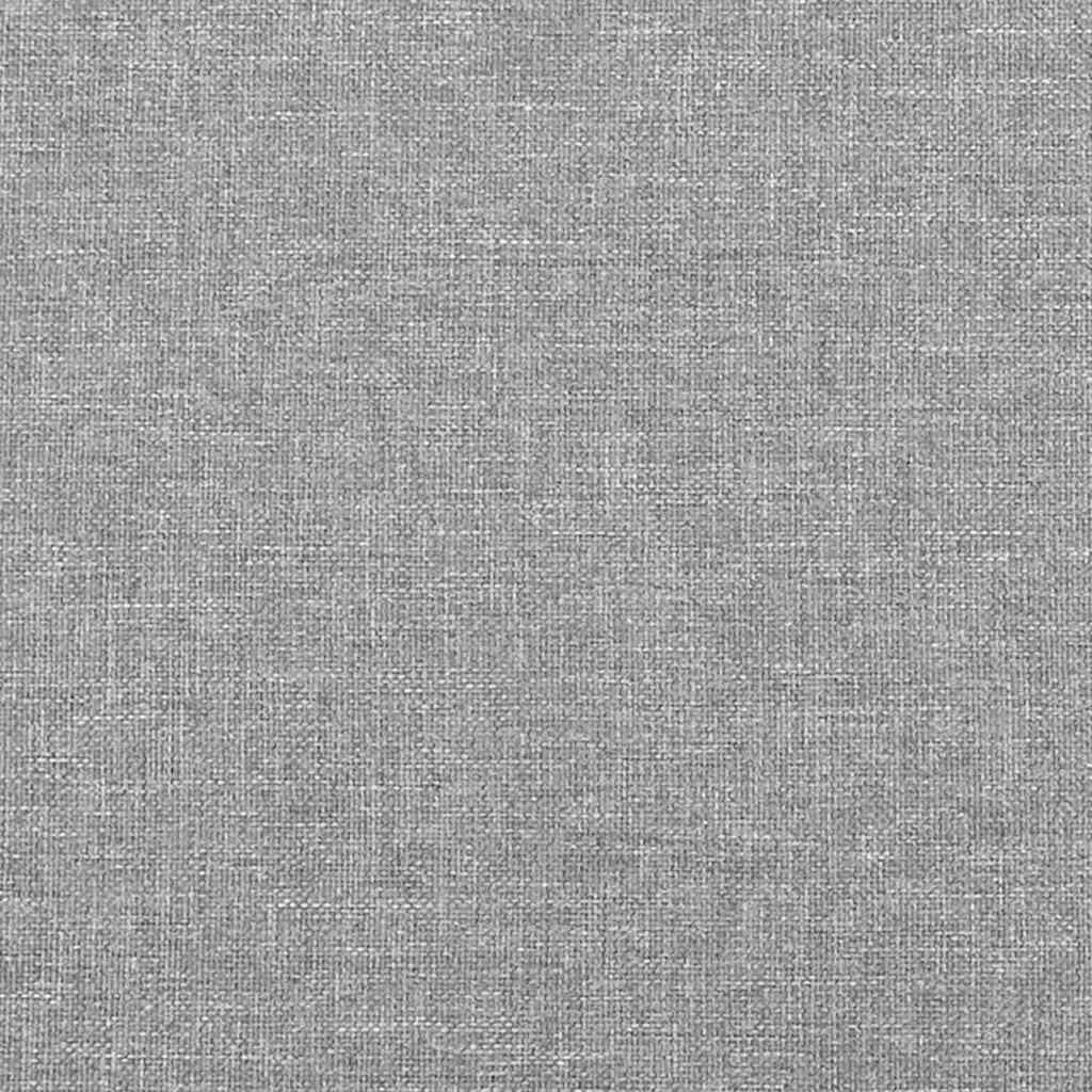 Sommier à lattes de lit matelas LED gris clair 120x190 cm tissu - XIOS