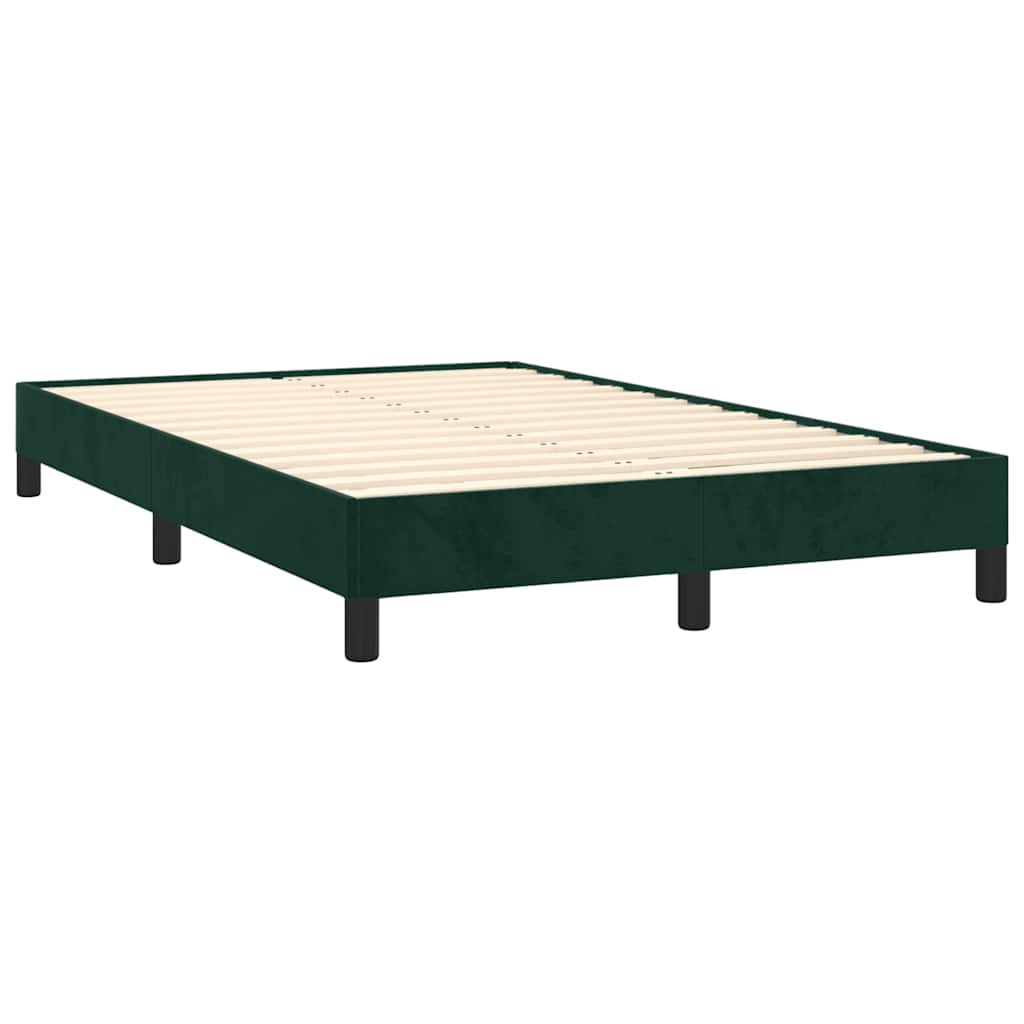 Sommier à lattes de lit avec matelas LED vert foncé 120x190 cm - XIOS
