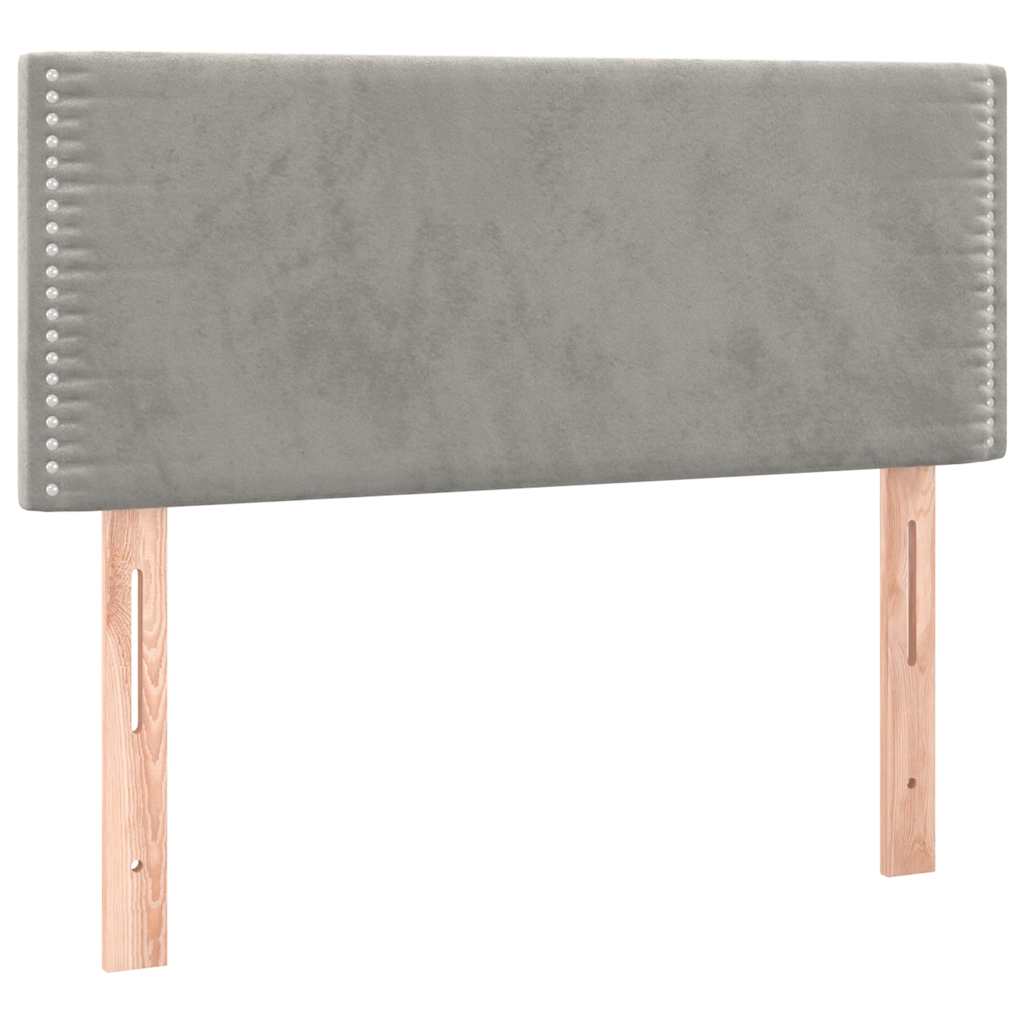 Sommier à lattes de lit avec matelas LED gris clair 120x190 cm - XIOS
