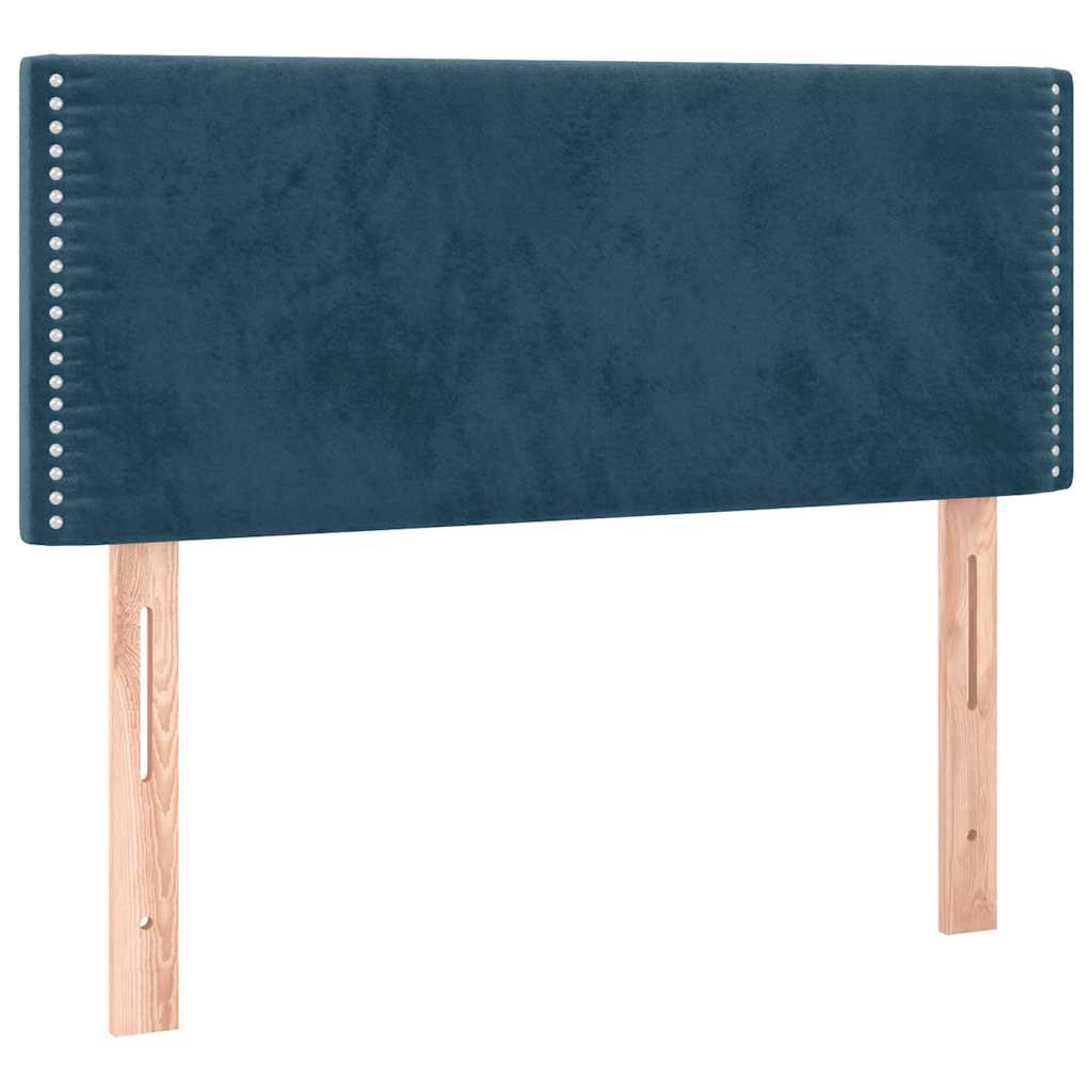 Sommier à lattes de lit avec matelas LED bleu foncé 120x190 cm - XIOS