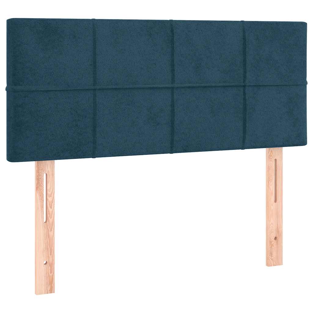 Sommier à lattes de lit avec matelas LED bleu foncé 120x190 cm - XIOS