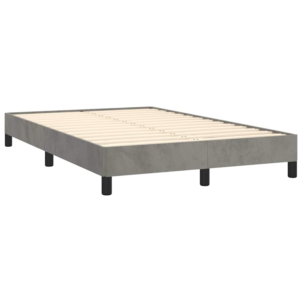 Sommier à lattes de lit avec matelas LED gris clair 120x190 cm - XIOS