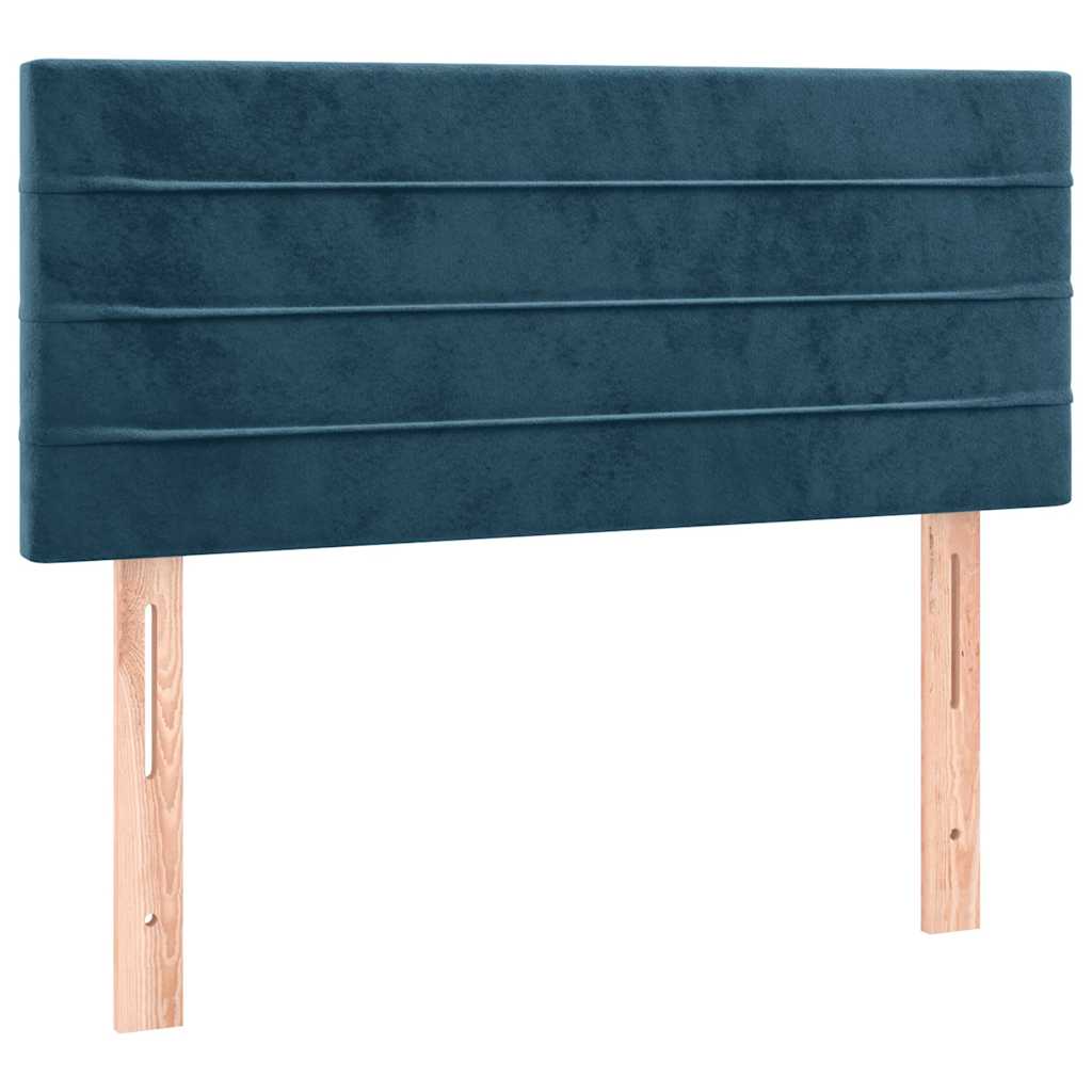 Sommier à lattes de lit avec matelas LED bleu foncé 120x190 cm - XIOS